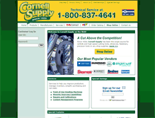 Tablet Screenshot of cornellsupply.com